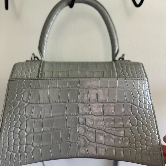 Authentic Balenciaga Hourglass in croc embossed calfskin - Picture 15 of 16